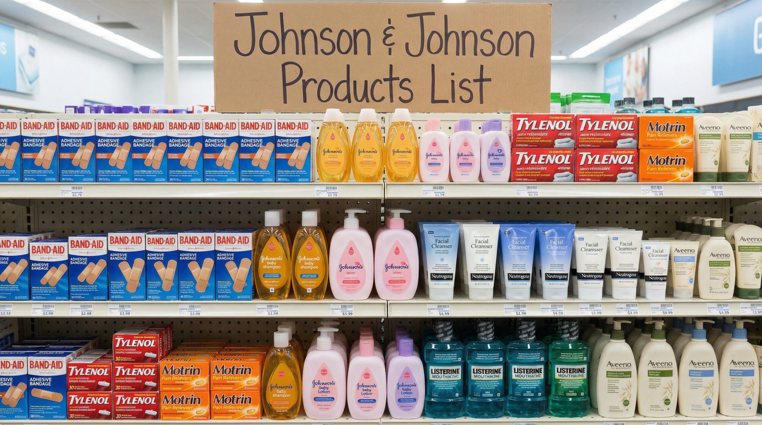 Johnson & Johnson Products List