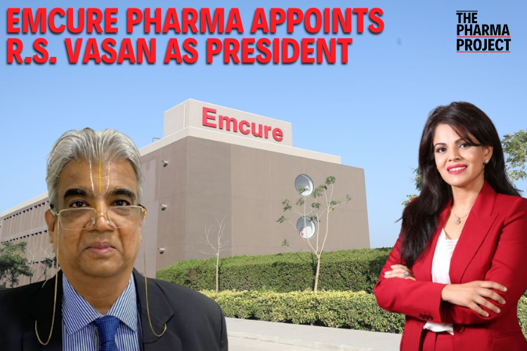 Emcure Pharma Appoints R.S. Vasan as President