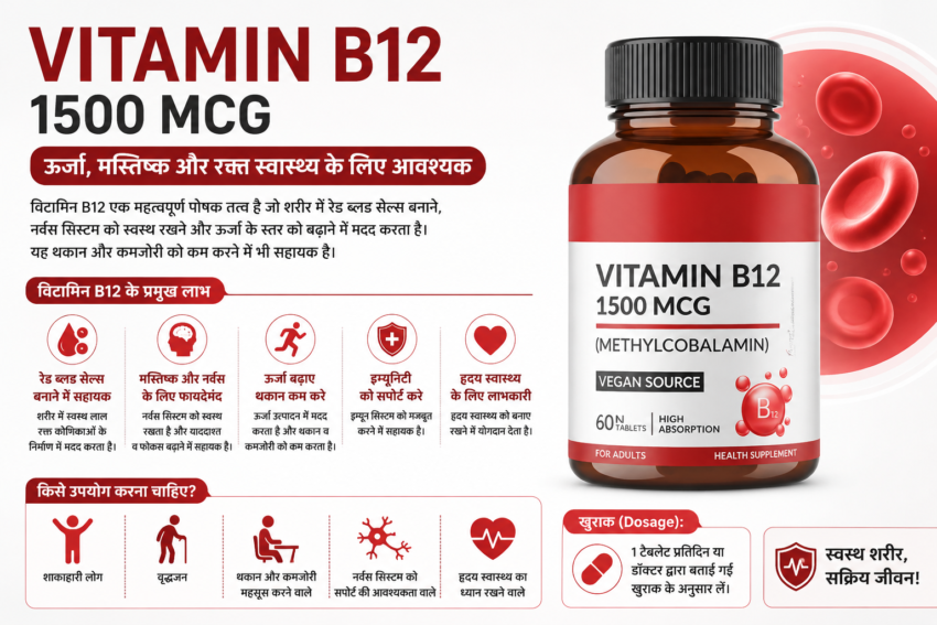 Vitamin B12 Tablet Uses in Hindi
