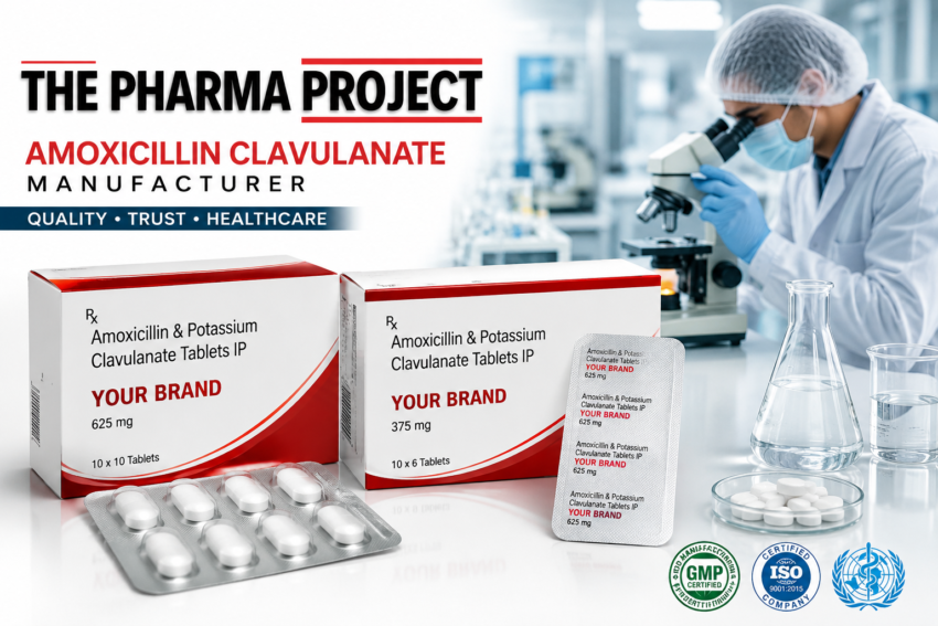 Amoxicillin clavulanate manufacturer in India with antibiotic tablet and dry syrup production
