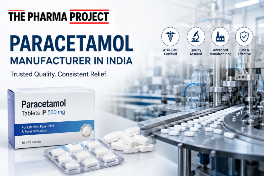 Paracetamol manufacturer in India producing API and tablets in a GMP-certified facility